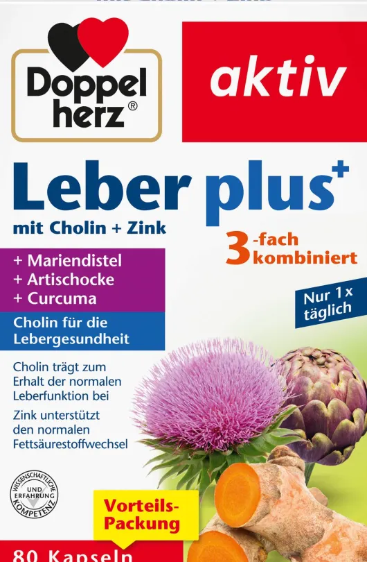 Doppelherz Aktiv Leber Plus 80 Kapseln