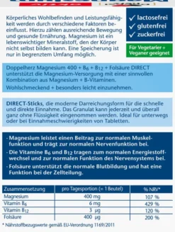 Doppelherz aktiv Magnesium+B Vitamine 40 Direct Pellets