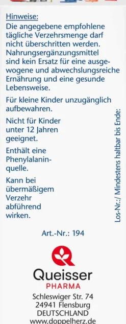 Doppelherz aktiv Magnesium + Calcium + D3 DIRECT Pellets 20 Stück