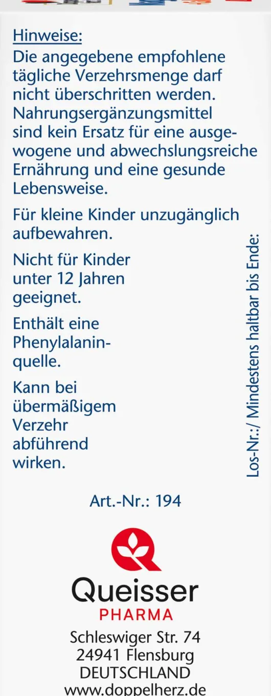 Doppelherz aktiv Magnesium + Calcium + D3 DIRECT Pellets 20 Stück