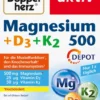 Doppelherz aktiv Magnesium 500+d3+k2 Depot 60 Tabletten