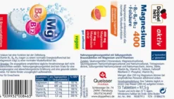 Doppelherz Aktiv Magnesium 400 Plsu B1, B6, B12, Folsäure 15...