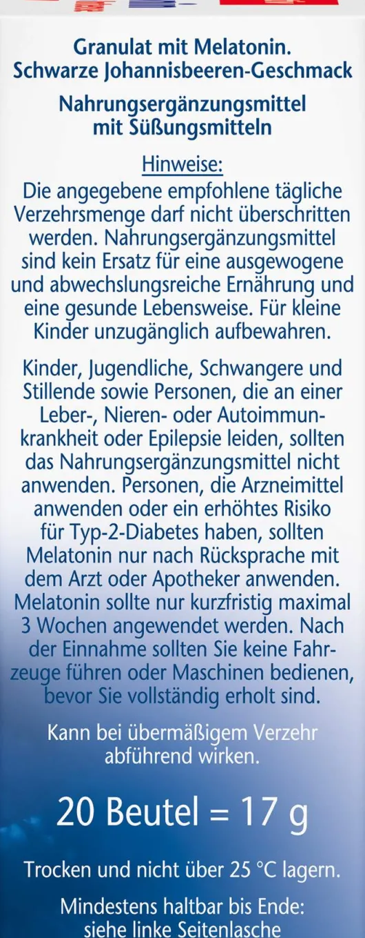 Doppelherz Aktiv Melatonin Direct Schneller Einschlafen 20 Pellets