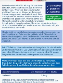 Doppelherz Aktiv Melatonin Direct Schneller Einschlafen 20 Pellets