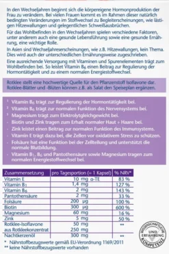Doppelherz Aktiv Meno Rotklee + Nachtkerzenöl + Biotin 30 Kapseln