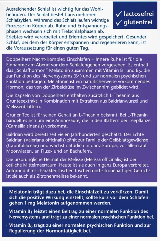 Doppelherz Aktiv Nacht-Komplex Kapseln 30 Stück