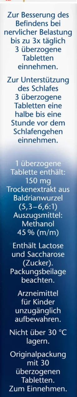 Doppelherz Aktiv Nachtruhe Baldrian - Schlaf - Dragees N 30 Stück