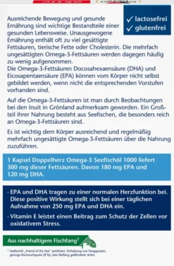 Doppelherz Aktiv Omega-3 Seefischöl 1000 120 Kapseln