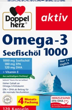 Doppelherz Aktiv Omega-3 Seefischöl 1000 120 Kapseln