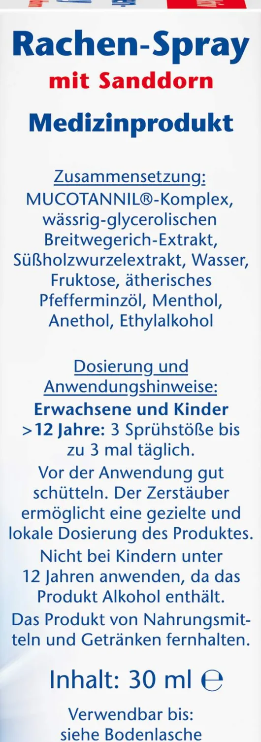 Doppelherz Aktiv Rachen-Spray Mit Sanddorn 30 ml