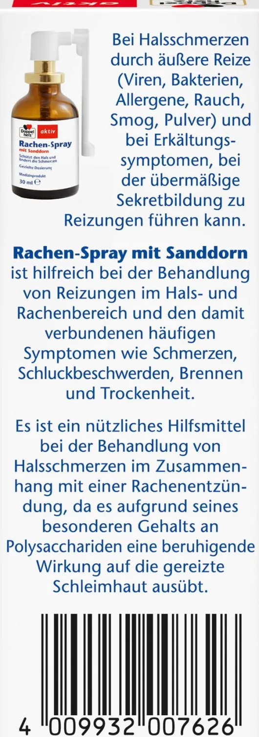 Doppelherz Aktiv Rachen-Spray Mit Sanddorn 30 ml