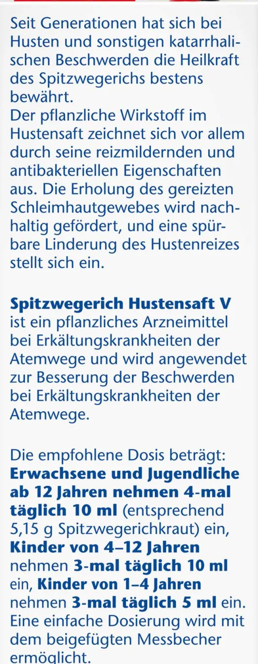 Doppelherz Aktiv Spitzwegerich Hustensaft V