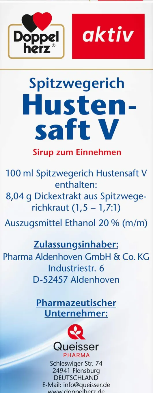 Doppelherz Aktiv Spitzwegerich Hustensaft V