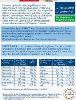 Doppelherz Aktiv Sport Direct Vitamine+mineralien 20 Beutel