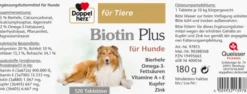 Doppelherz Für Tiere Biotin Plus Tabletten Für Hunde 120 Stück