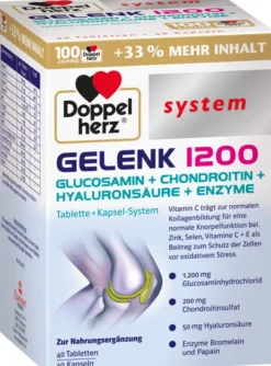 Doppelherz Gelenk 1200 system 40 Kapseln + 40 Tabletten 1 Kombipackung
