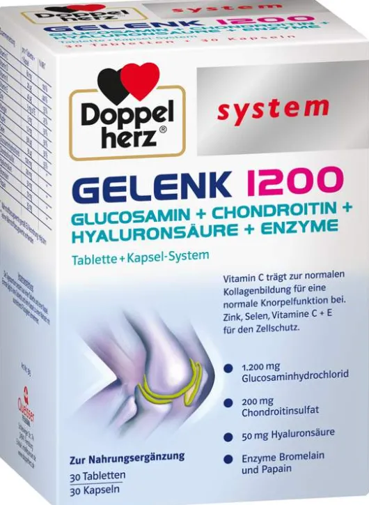 Doppelherz Gelenk 1200 system 30 Kapseln + 30 Tabletten 1 Kombipackung