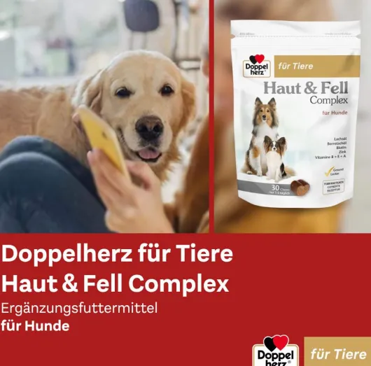 Doppelherz Haut & Fell Complex für Hunde 30 Chews