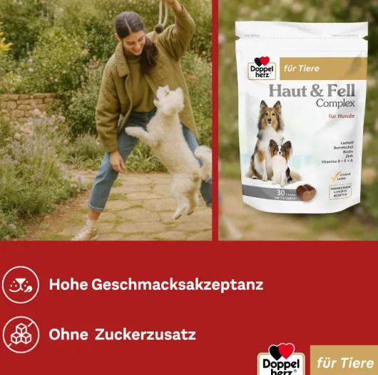 Doppelherz Haut & Fell Complex für Hunde 30 Chews