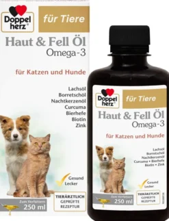 Doppelherz Haut & Fell Öl Für Katzen und Hunde 250 ml