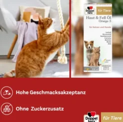 Doppelherz Haut & Fell Öl Für Katzen und Hunde 250 ml