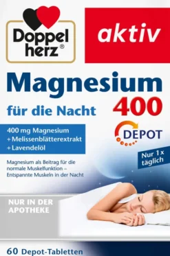 Doppelherz Magnesium 400 Für die Nacht 60 Tabletten