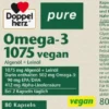 Doppelherz pure Omega3 1075 Vegan 80 Kapseln