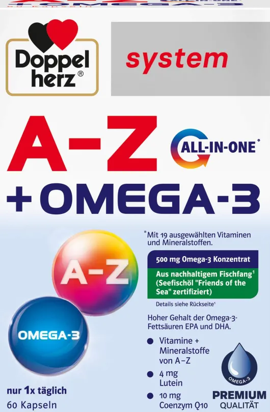 Doppelherz system A-Z + Omega-3 all-in-one 60 Kapseln