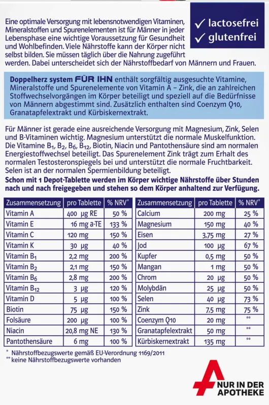 Doppelherz System Für Ihn 30 Tabletten