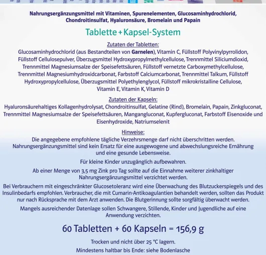 Doppelherz system Glucosamin 1200 Duo 120 Tabletten