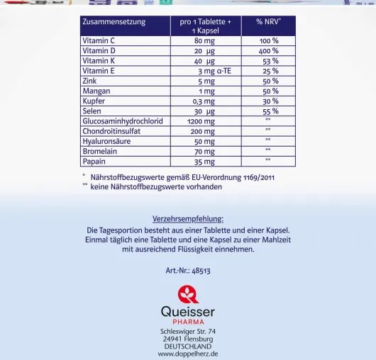 Doppelherz system Glucosamin 1200 Duo 120 Tabletten