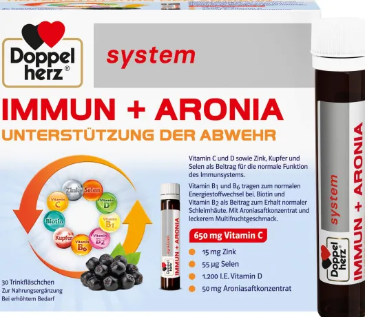 Doppelherz system Immun+aronia 30 Trinkampullen