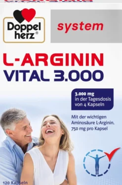 Doppelherz system L-Arginin Vital 3000 120 Kapseln