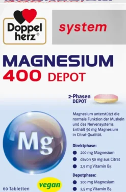Doppelherz System Magnesium 400 Depot 60 Tabletten