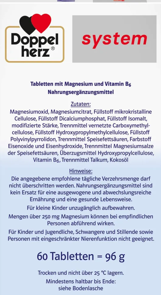 Doppelherz System Magnesium 400 Depot 60 Tabletten
