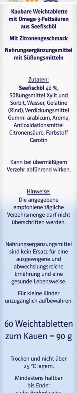 Doppelherz system Omega3 family Gel - Tabs 60 Kautabletten