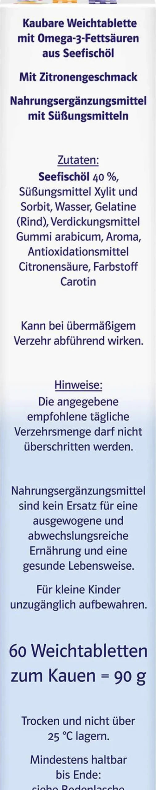 Doppelherz system Omega3 family Gel - Tabs 60 Kautabletten