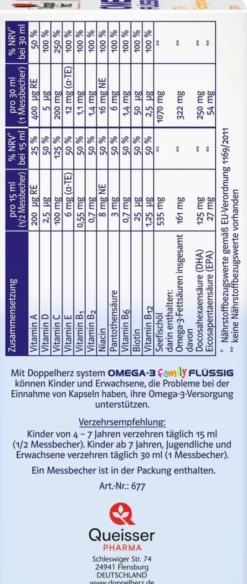 Doppelherz system Omega-3 family flüssig 250 ml Flüssigkeit