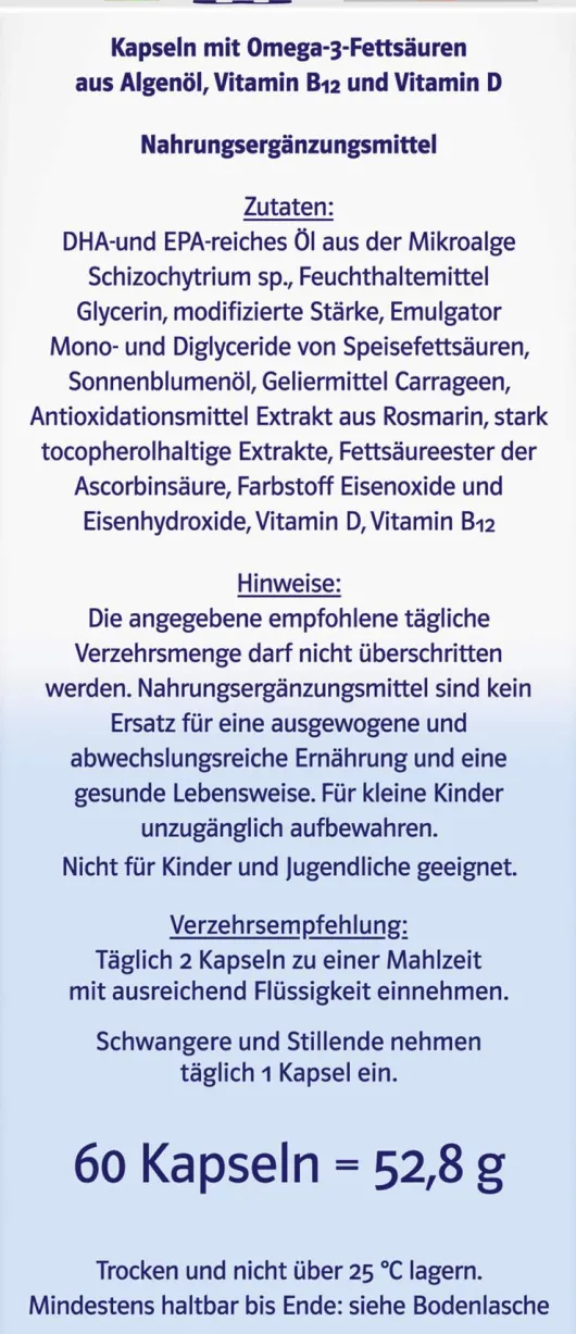 Doppelherz system Omega-3 pflanzlich 60 Kapseln