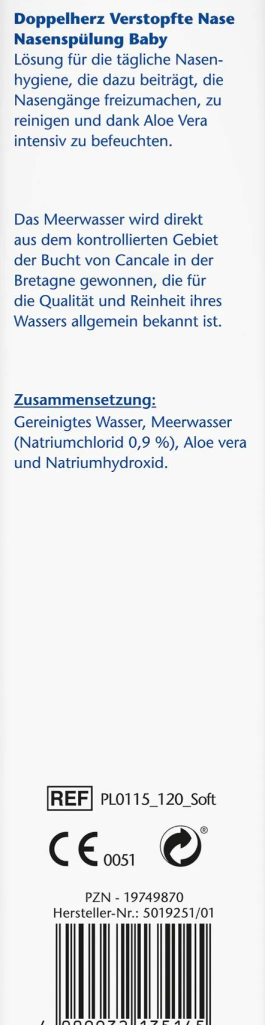 Doppelherz Verstopfte Nase Nasenspülung Baby 120 ml