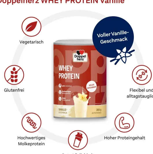 Doppelherz Whey Protein Vanille-Geschmack 300 g