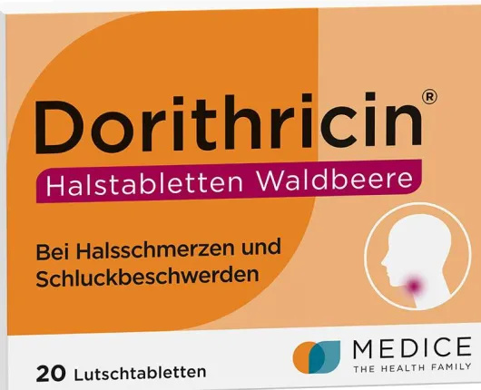 Dorithricin Halstabletten Waldbeere 20 Lutschtabletten