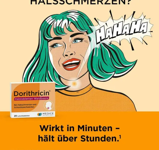 Dorithricin Halstabletten Waldbeere 20 Lutschtabletten