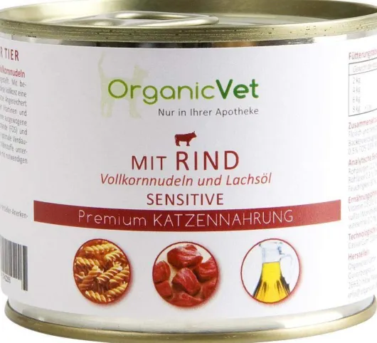 Dosennahrung Katze Sensitive Rind