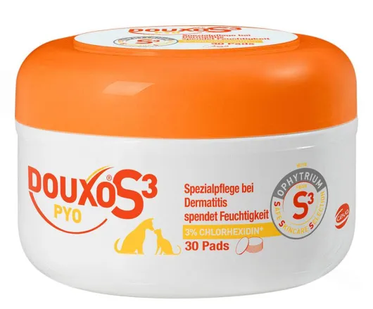Douxo S3 PYO 30 Pads für Hunde und Katzen