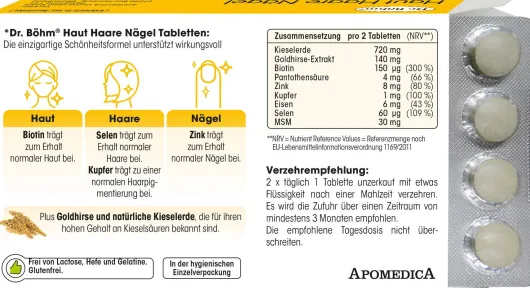 Dr. Böhm Haut Haare Nägel 60 Tabletten