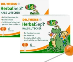 Dr.Theiss HerbalSept Hals Lutscher Orange 2 x 6 Stück