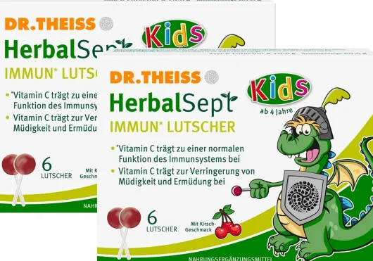 Dr.Theiss HerbalSept Immun Lutscher Kids 2 x 6 Stück