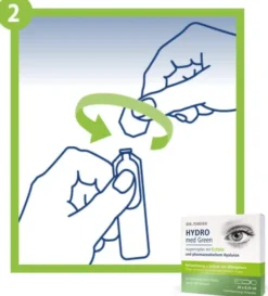 Dr.Theiss Hydro med Green Augentropfen 20 x 0,35 ml Einzeldosispipetten