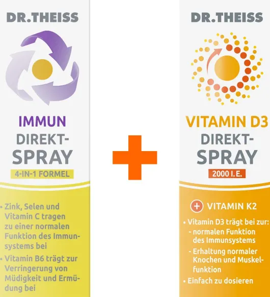 Dr. Theiss Immun Direkt-Spray 30 ml + Vitamin D3 Direkt-Spray 20 ml